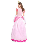 Adults Princess Dress Gloves and Crown Set Pink Ball Gown Party Costume