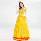 Adults Princess Dress Gloves and Crown Set Pink Ball Gown Party Costume