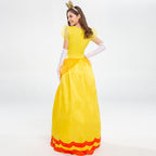 Adults Princess Dress Gloves and Crown Set Pink Ball Gown Party Costume