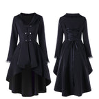 Plague Doctor Costume Halloween Masquerade Cosplay Party Retro Vintage Steampunk Coat