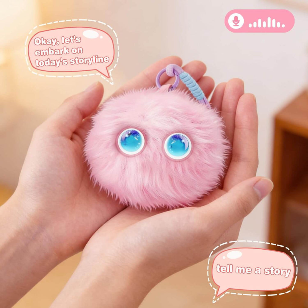 Plush Toy AI Stuffed Animals Keychain Smart Interactive Pet with Multilingual Dialogue and Storytelling Function