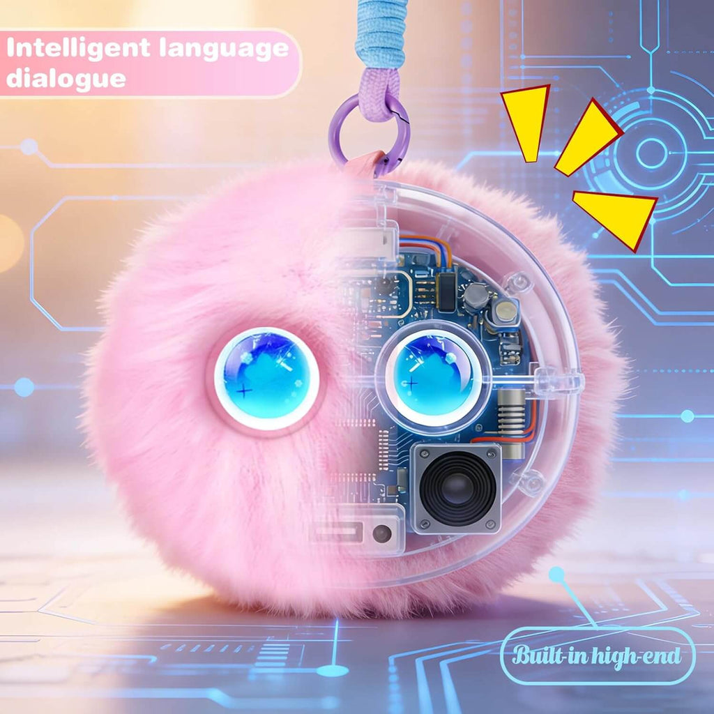 Plush Toy AI Stuffed Animals Keychain Smart Interactive Pet with Multilingual Dialogue and Storytelling Function