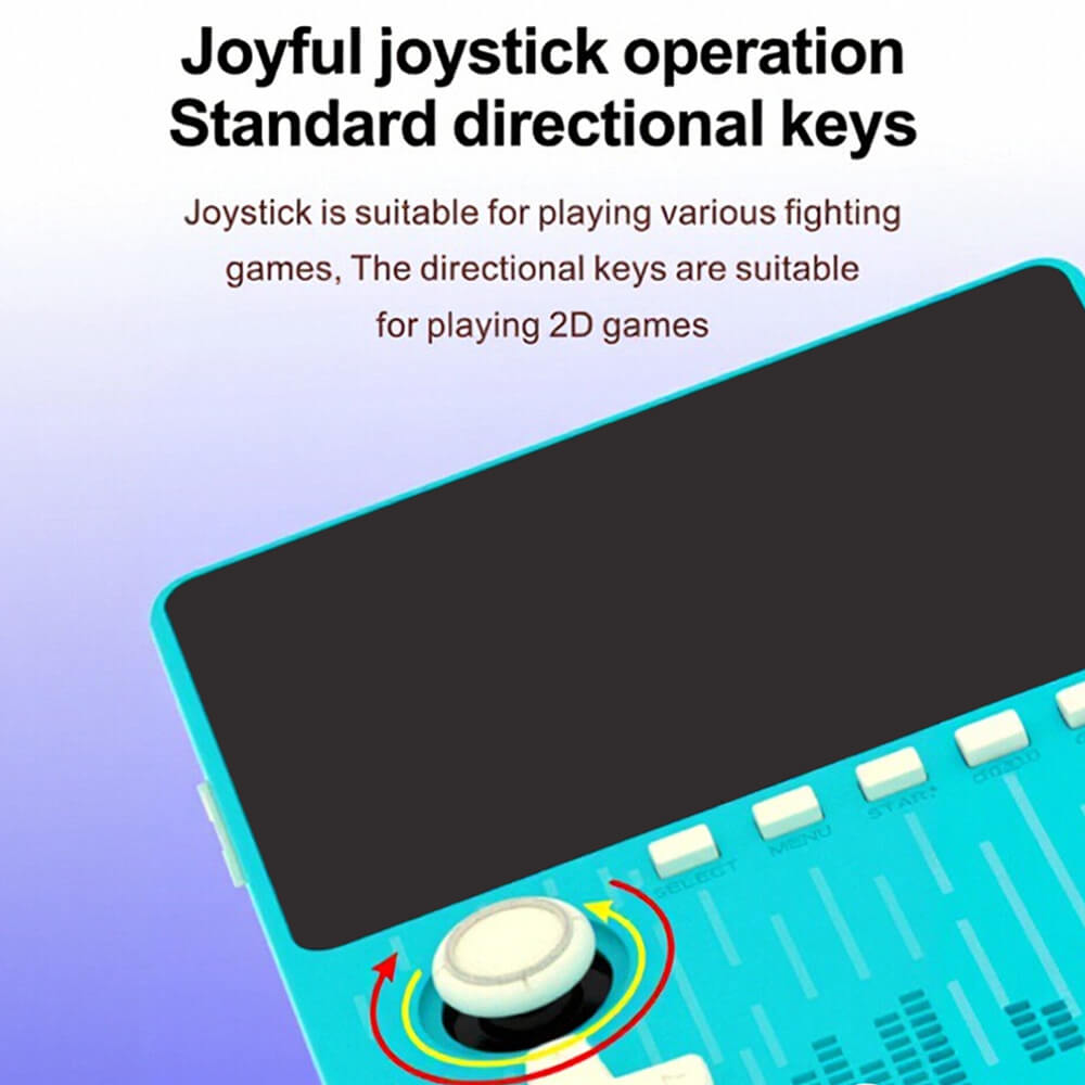 X616 Portable Handheld Game Console Joystick Retro Game Console with Puzzle Games and 64G SD Card Expandable for Ages 6+