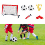 Portable Soccer Goal Set Complete Football Training Kit Holiday Gift for Young Players