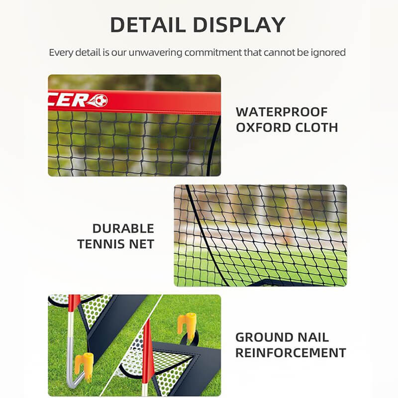 Portable Soccer Goal Set Complete Football Training Kit Holiday Gift for Young Players