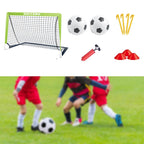 Portable Soccer Goal Set Complete Football Training Kit Holiday Gift for Young Players