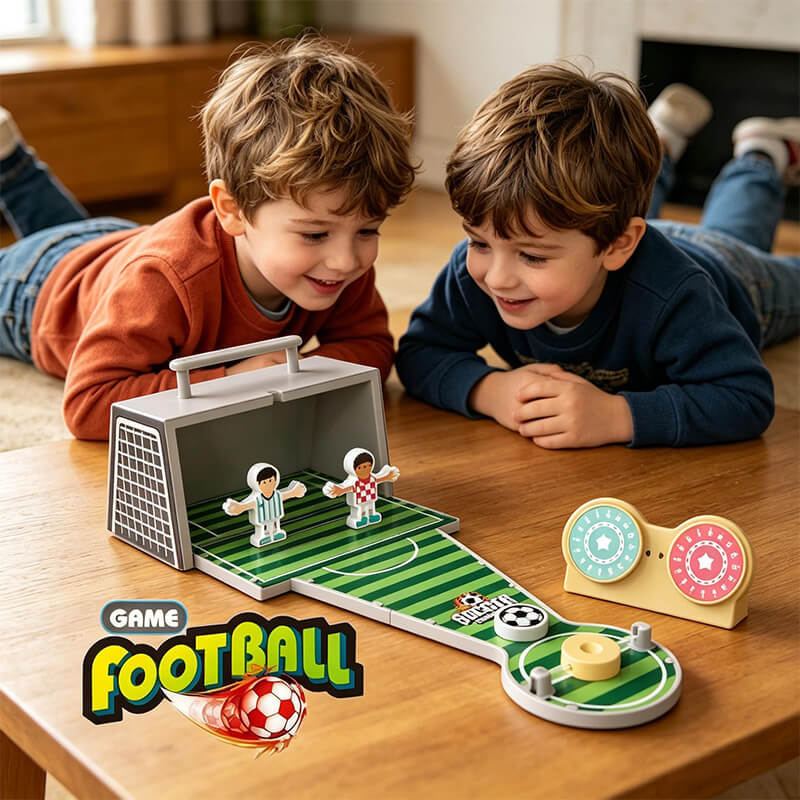Portable Tabletop Soccer Game with Storage Foldable Mini Football Toy for Kids aged 3-6