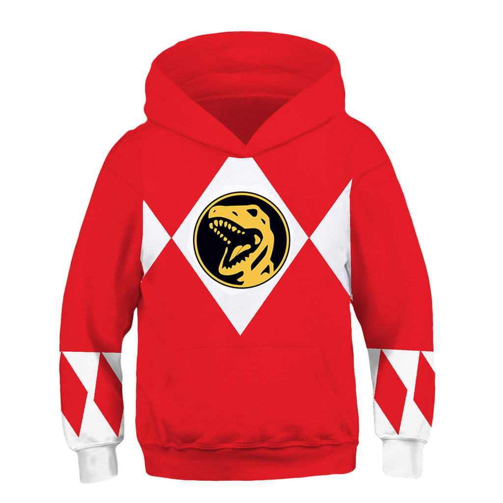 Kids Rangers Hoodie Dragon-themed Children Cosplay Costumes