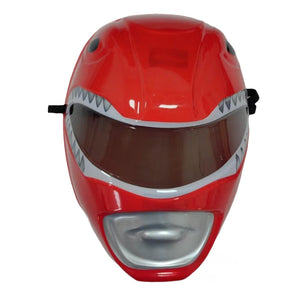 Kids Adults Red Ranger Helmet Mighty Morphin Mask for Dress Up Party