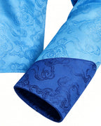 Boys Prince Zane Costume Blue Tops Pants Crown and Shirt 4pcs Set for Dress up Party