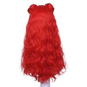 Girls Princess Red Costume The Rise of Red Jumpsuit and Wig for Cosplay