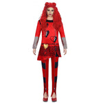 Women Princess Red Outfit The Rise of Red Costume and Wig for Halloween Carnival