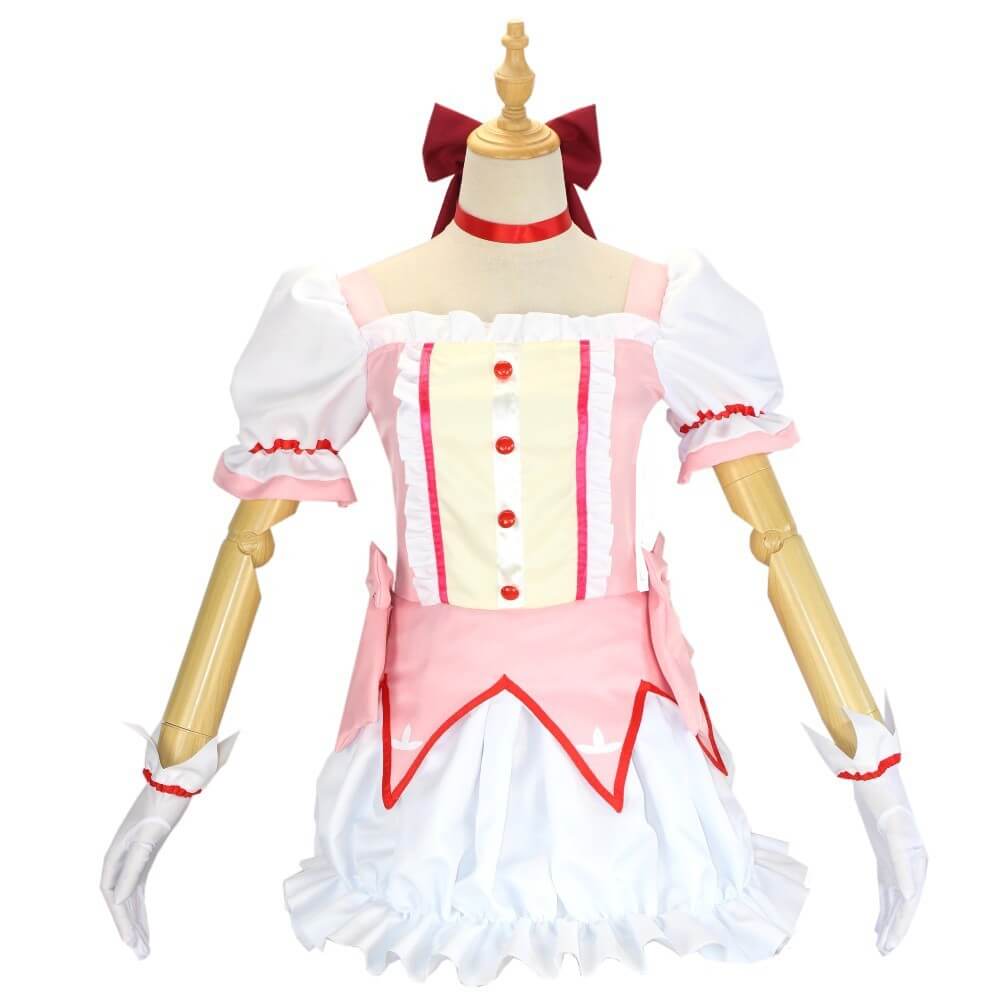 Puella Magi Madoka Magica Costume Magical Girl Madoka Kaname and Homura Akemi Uniform Dress for Adult Cosplay