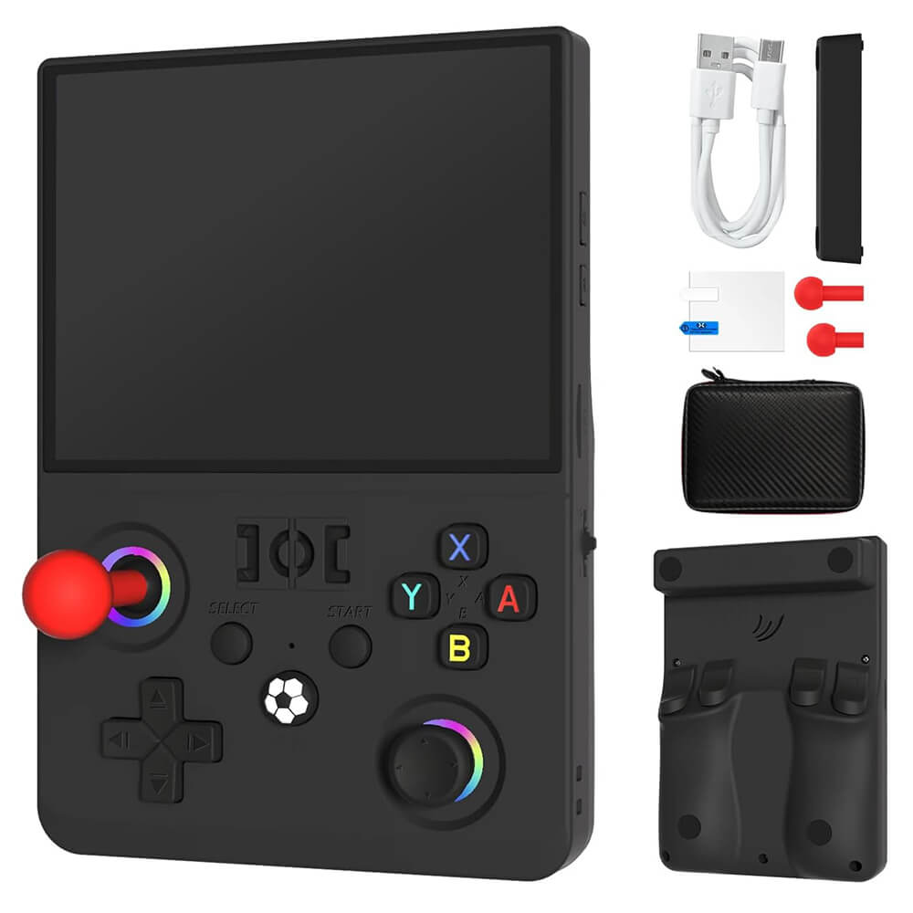 R36MAX II Retro Handheld Game Console 128GB SD Card Game Console with RGB Joysticks and 4000mAh Battery For Gamers