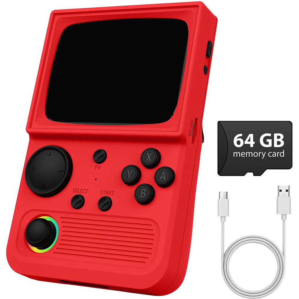 R36T Handheld Game Console Built-in 18000+ Games with 3000mAh Battery and RGB Light Joystick For Players