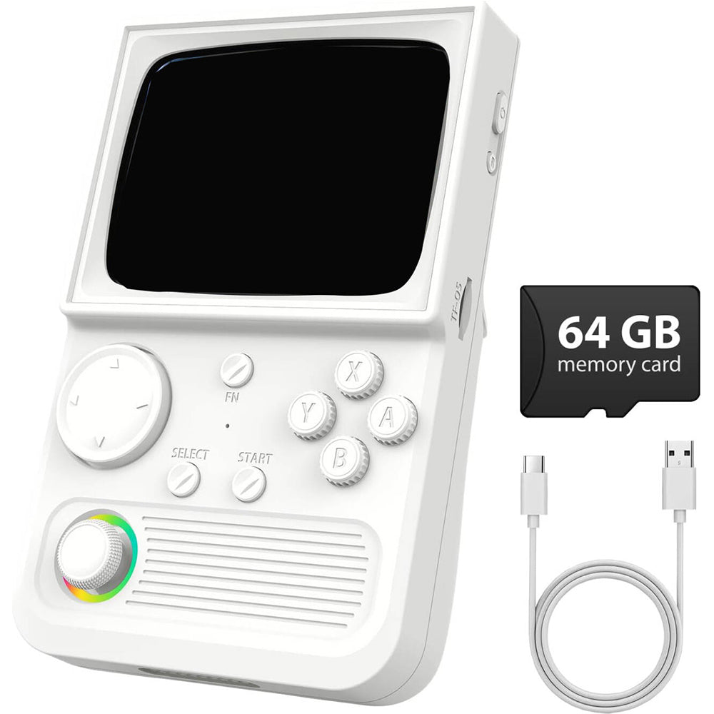 R36T Handheld Game Console Built-in 18000+ Games with 3000mAh Battery and RGB Light Joystick For Players