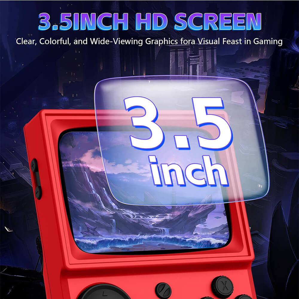 R36T Handheld Game Console Built-in 18000+ Games with 3000mAh Battery and RGB Light Joystick For Players