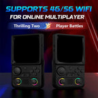 R36T MAX Portable Handheld Game Console 128GB SD Card Game Console with RK3326 Chip and 4000mAh Battery For Game Enthusiasts