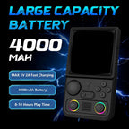 R36T MAX Portable Handheld Game Console 128GB SD Card Game Console with RK3326 Chip and 4000mAh Battery For Game Enthusiasts