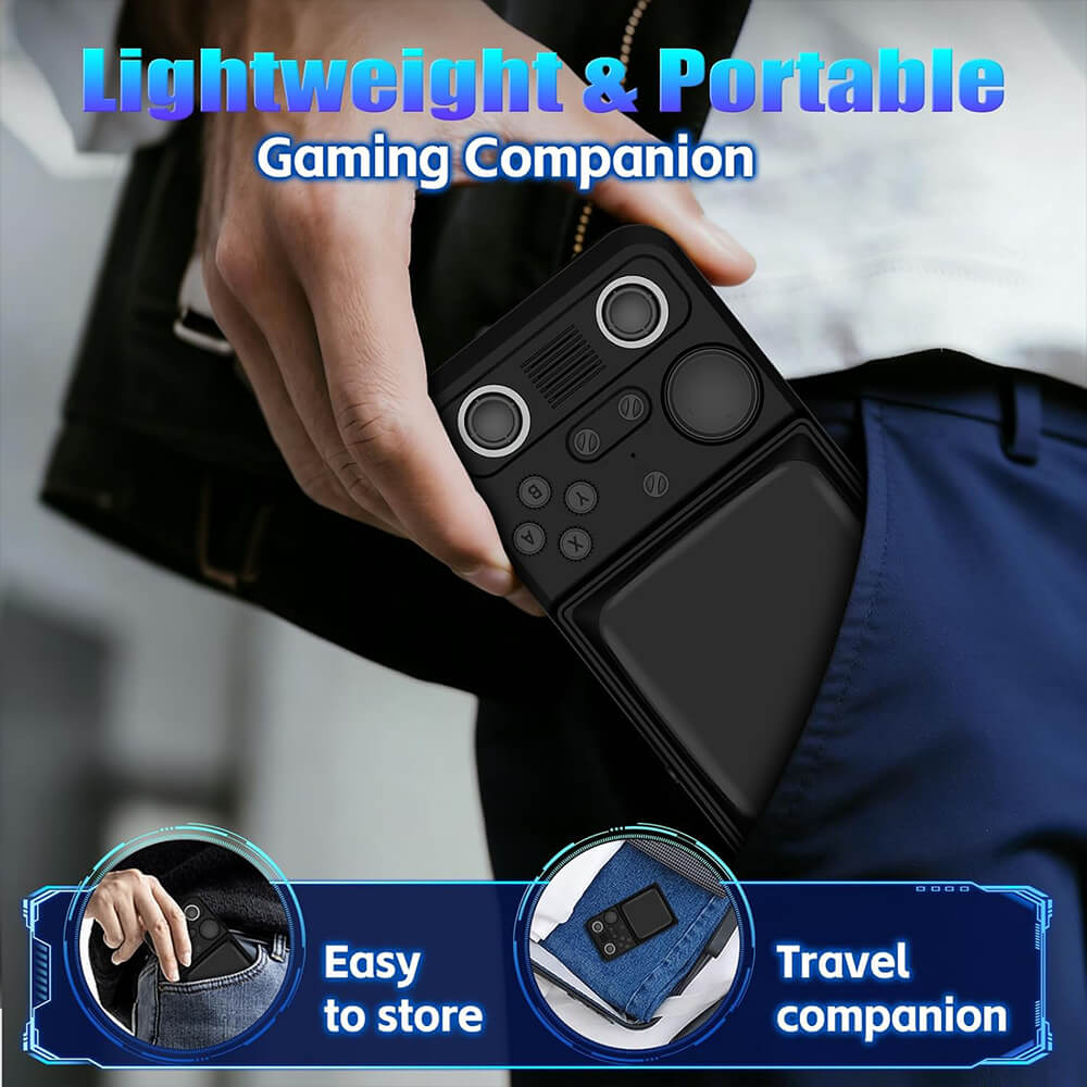 R36T MAX Portable Handheld Game Console 128GB SD Card Game Console with RK3326 Chip and 4000mAh Battery For Game Enthusiasts