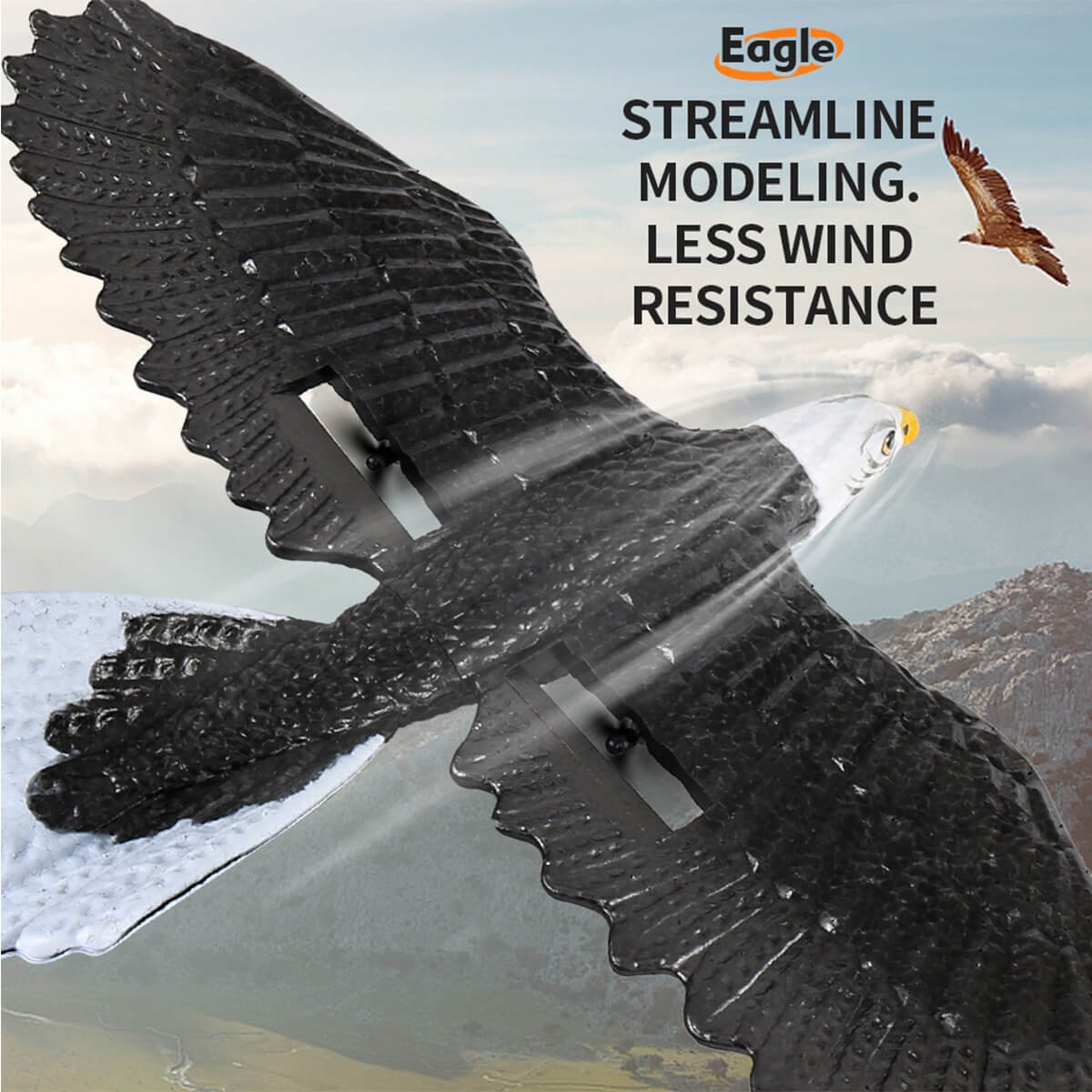 2.4Ghz RC Airplane Remote Control Eagle Wingspan Eagle Bionic Aircraft RC Glider