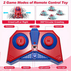 2.4GHz RC Robot Remote Control Spider Toy with 360° Rotation and Bionic Crawling for Kids