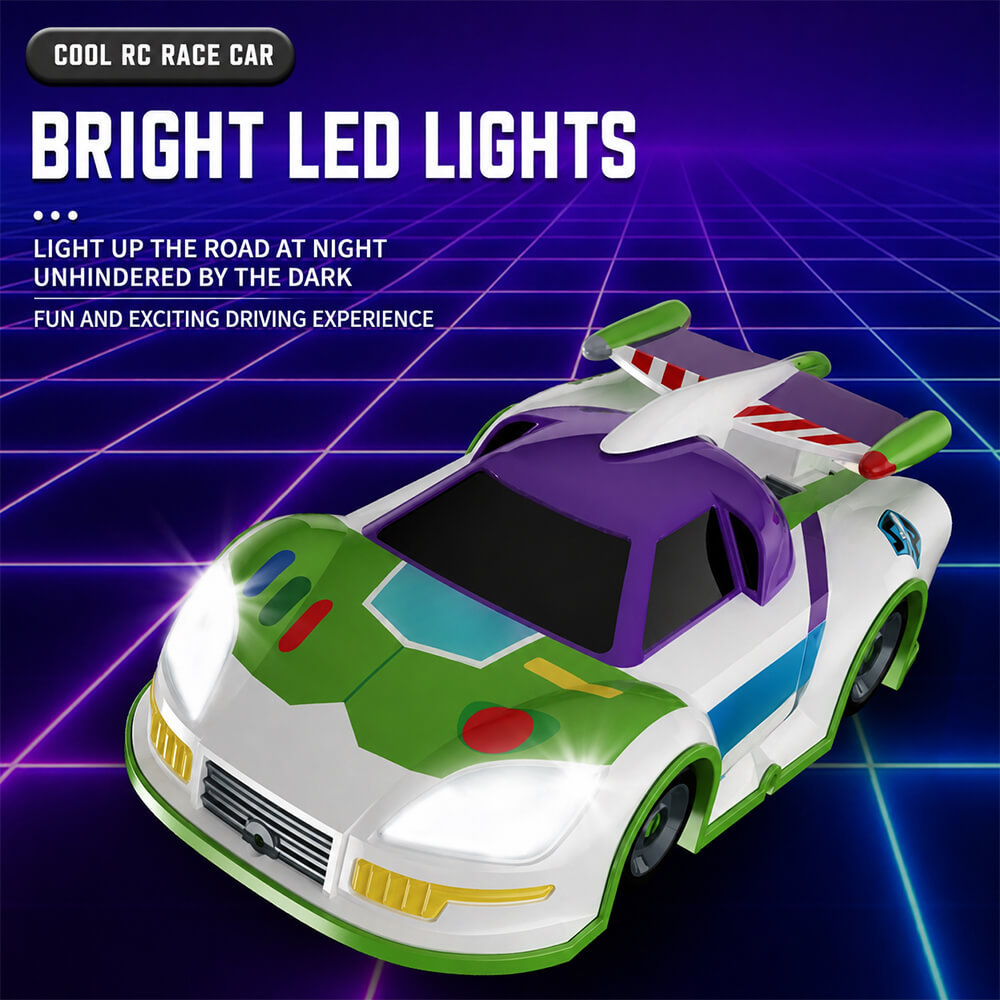2.4GHz RC Car Wall Climbing RC Stunt Car with 360° Rotation and  LED Lights For Kids 3+