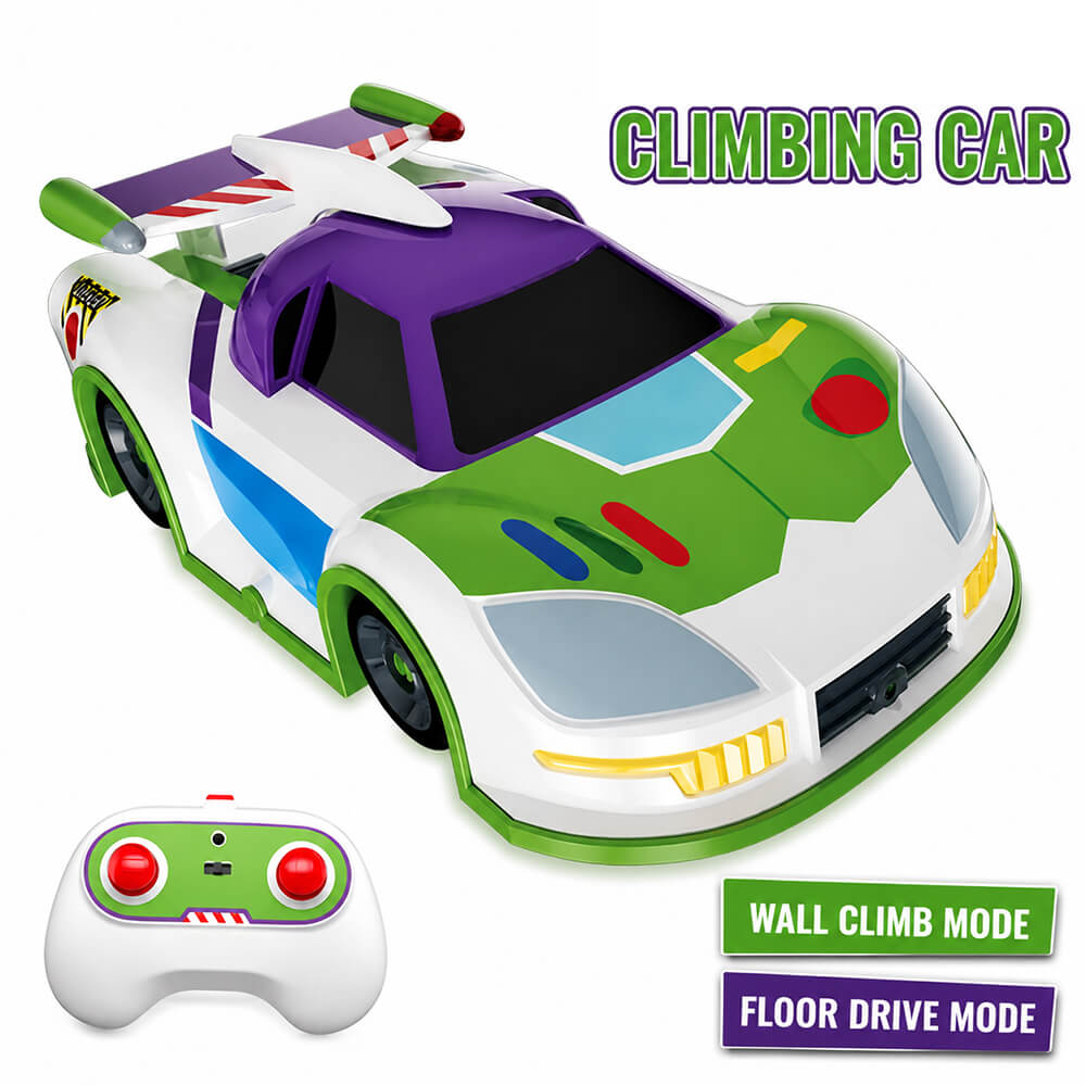 2.4GHz RC Car Wall Climbing RC Stunt Car with 360° Rotation and  LED Lights For Kids 3+