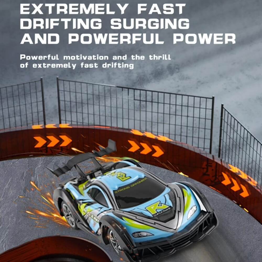 2.4G RC Drift Car 1/18 Photochromic Racing Car with Cool LED Lights for Indoor & Outdoor Play