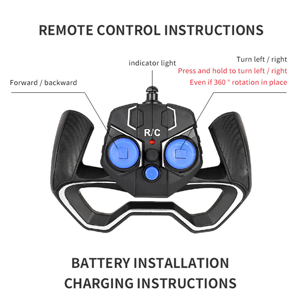 4WD RC Car Spin Stunt Car 360 Degree Rotating Remote Control Car Double Sided Flips Vehicles