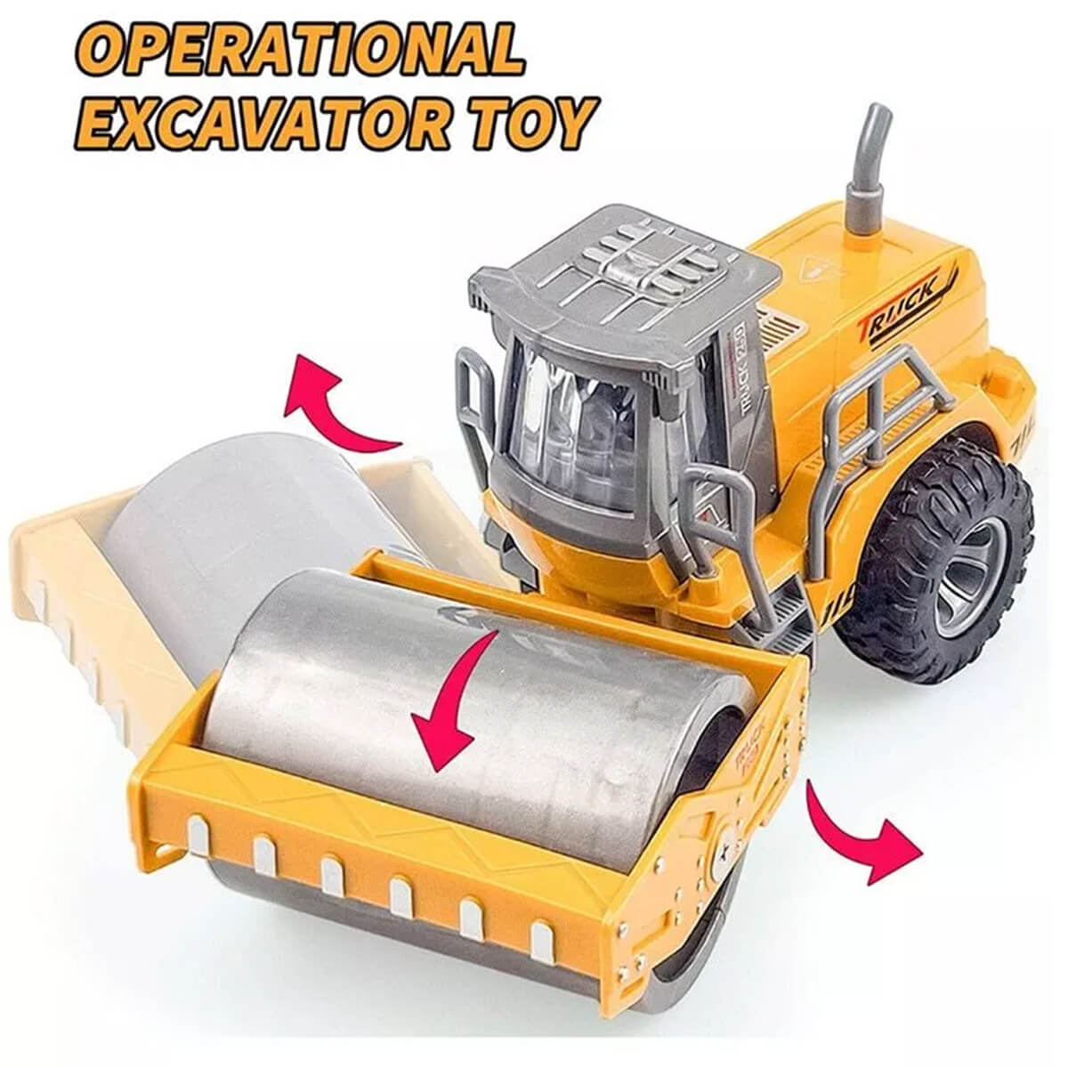 5CH/4CH RC Engineering Vehicle 1/30 RC Excavator Bulldozer Road Roller Engineering Car with Lights