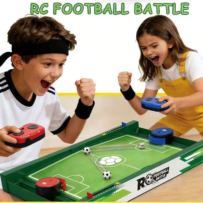 Kids Football Table Game Remote Control 2-Player Battle Soccer Toy for Kids Ages 6+ and Adults
