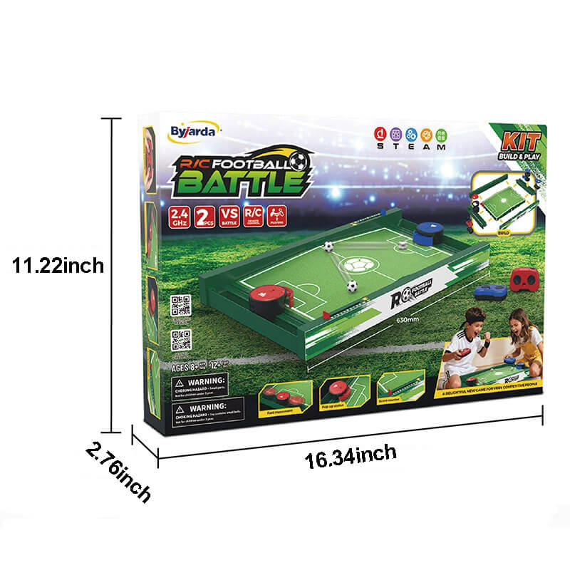 Kids Football Table Game Remote Control 2-Player Battle Soccer Toy for Kids Ages 6+ and Adults
