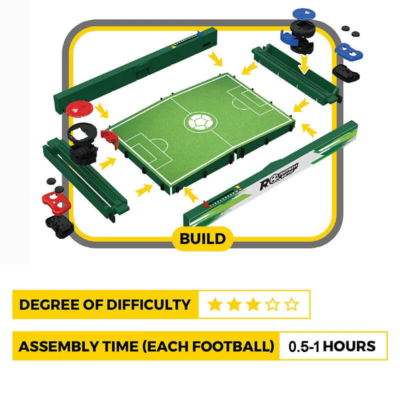 Kids Football Table Game Remote Control 2-Player Battle Soccer Toy for Kids Ages 6+ and Adults
