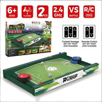Kids Football Table Game Remote Control 2-Player Battle Soccer Toy for Kids Ages 6+ and Adults