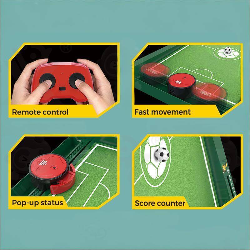 Kids Football Table Game Remote Control 2-Player Battle Soccer Toy for Kids Ages 6+ and Adults