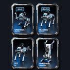 2.4GHz RC Robot Dog Intelligent AI Robot Programming Interactive Toy with Remote and App Control