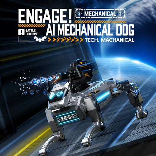 2.4GHz RC Robot Dog Intelligent AI Robot Programming Interactive Toy with Remote and App Control