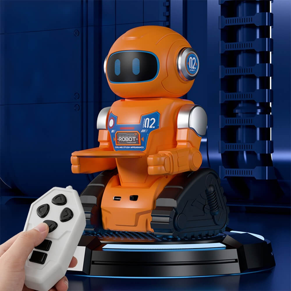 2.4G RC Robot Voice Controlled Smart Delivery Robot Toy with Sound Effects and Dancing for Kids