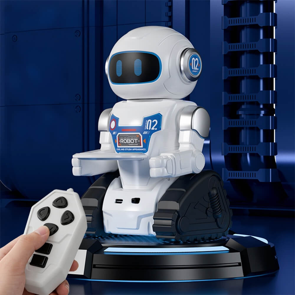 2.4G RC Robot Voice Controlled Smart Delivery Robot Toy with Sound Effects and Dancing for Kids