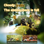 2.4 GHz RC Stunt Car Spray Remote Control Caterpillar 4WD 360° Rotation Car with Music Lights