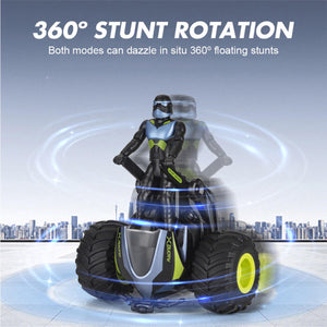 2.4GHz RC Motorcycle 2in1 RC Stunt Car Remote Control 360 Degree Rotation Drift Motorcycle