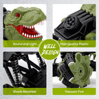 Remote Control Dinosaur Car Rechargeable T-Rex RC Car 360° Stunt Car with Music and Lights