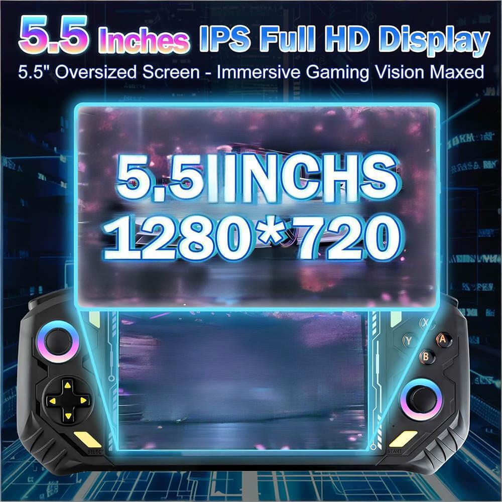 Retro Handheld Game Console – 5.5" IPS Display, Linux System, HDMI Output, Retro Emulator Compatible
