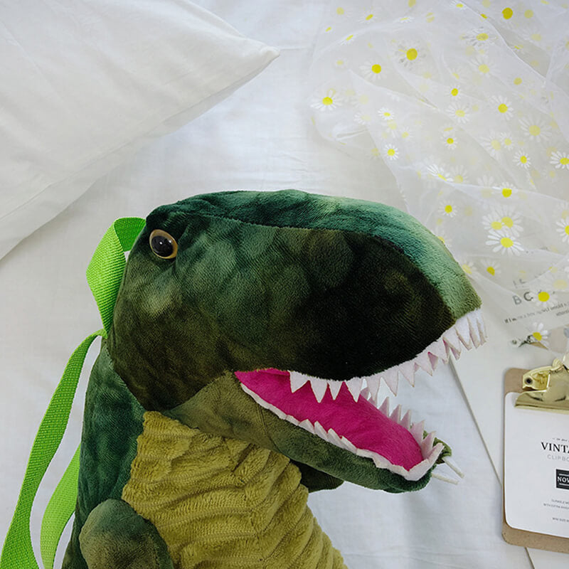Realistic T-Rex Backpack Large Creative Plush Backpack Soft Plush Toy for Kids and Adults
