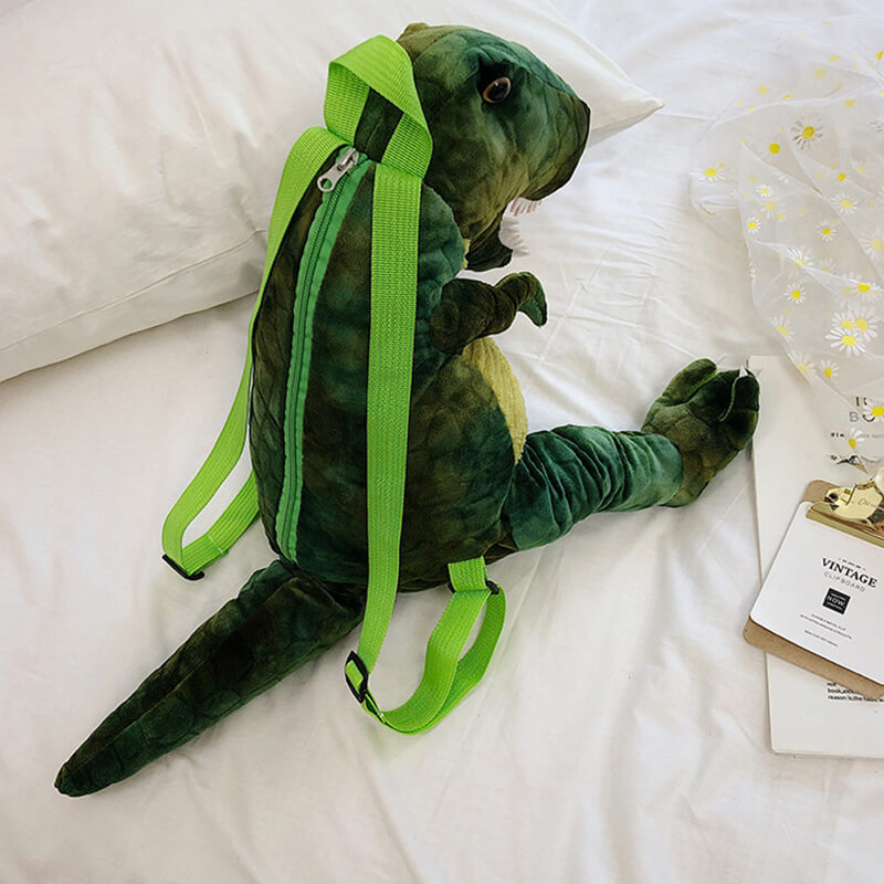 Realistic T-Rex Backpack Large Creative Plush Backpack Soft Plush Toy for Kids and Adults