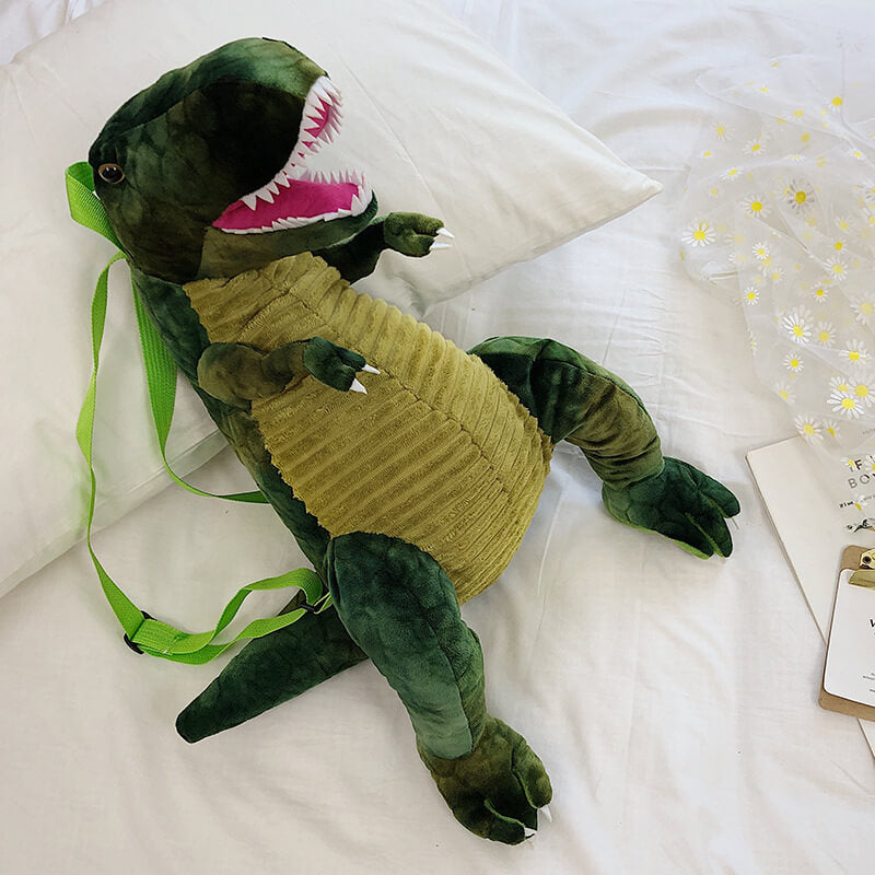 Realistic T-Rex Backpack Large Creative Plush Backpack Soft Plush Toy for Kids and Adults