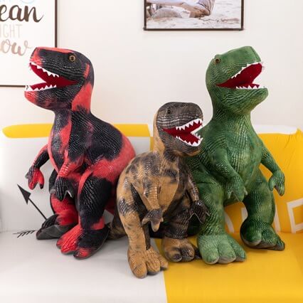 Realistic T-Rex Plush Toy Soft Dino Stuffed Animal Birthday Gift For Boys Girls