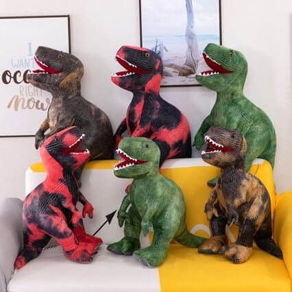 Realistic T-Rex Plush Toy Soft Dino Stuffed Animal Birthday Gift For Boys Girls
