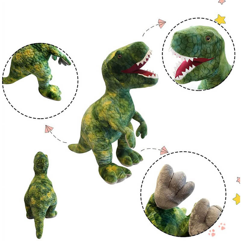 Realistic T-Rex Plush Toy Soft Dino Stuffed Animal Birthday Gift For Boys Girls